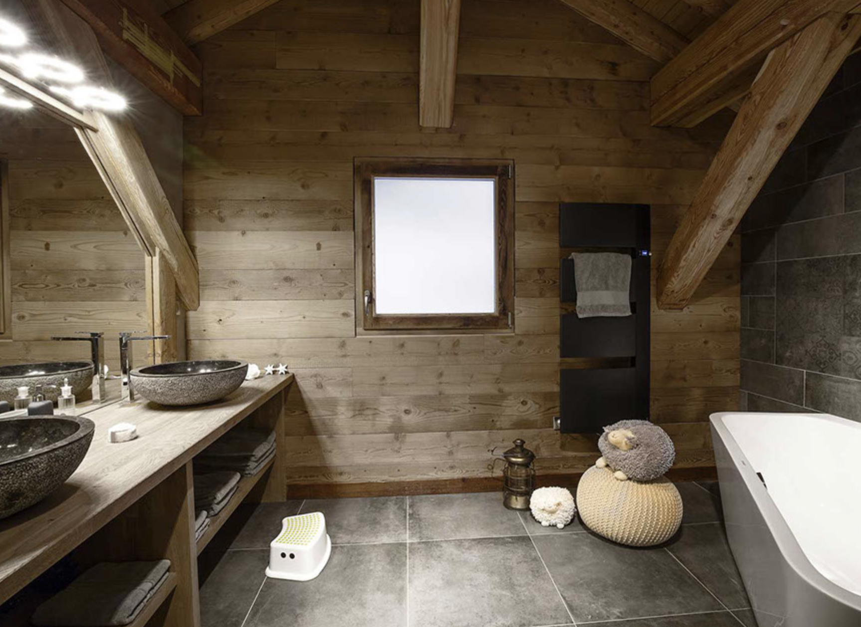 Salle de bains – 2ème étage, chalet L'Or des Cimes
